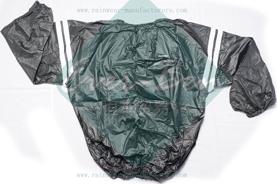 Black PVC Ladies Plastic Raincoats-Black Plastic Raincoat